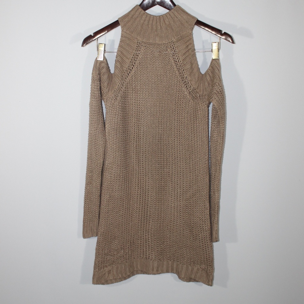 Hot & Delicious tan knitted sweater size S/M